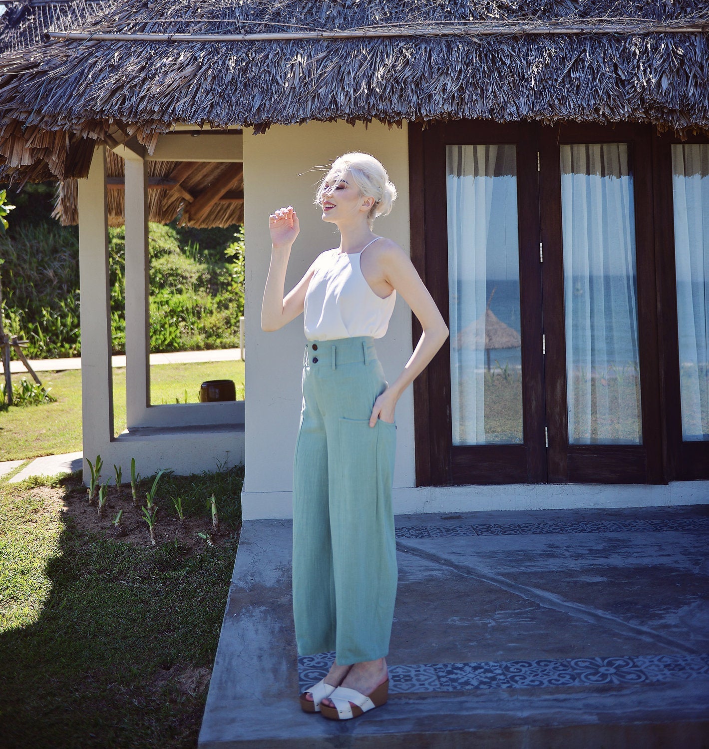 Linen Pants Women - Linen Pants with Pockets - Linen Women Trousers