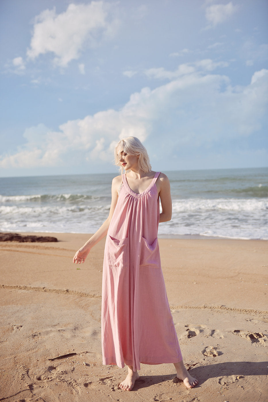 Linen Jumpsuit for Women - Linen Comfy LoungeWear - Cotton Jumpsuit - Women Overalls