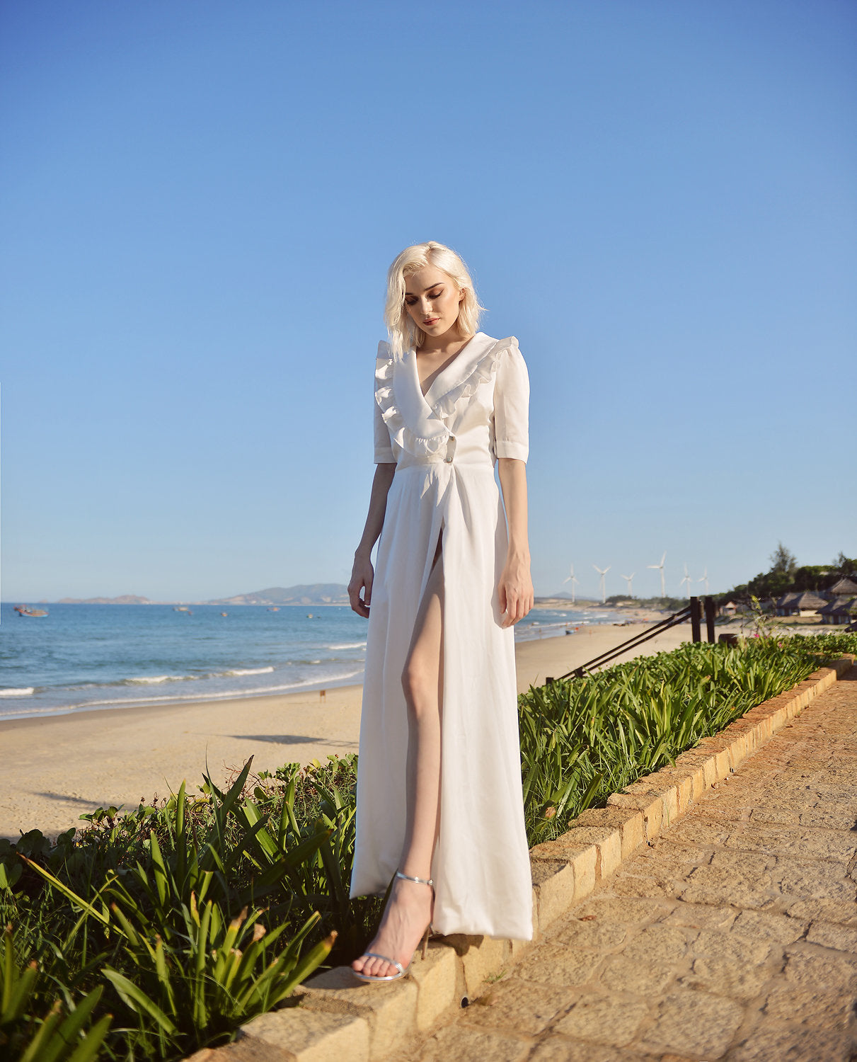 Wrap Silk Dress - Bridesmaid Silk Dress - Wedding Guest Silk Dress