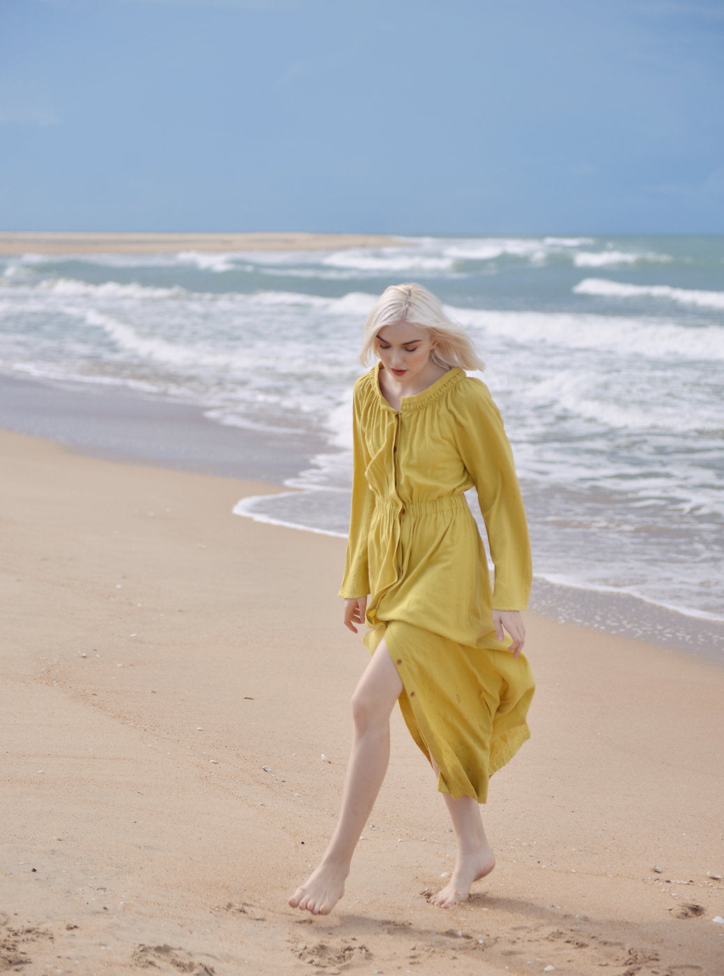 Linen LoungeWear Women - Linen Tunic Dress - 1950s Vintage Style Dress - Linen LoungeWear Maxi - Cotton Sleeping Gown