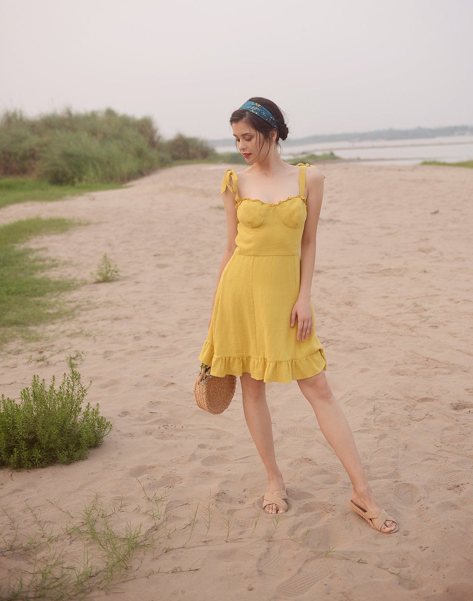 Linen Summer Dress for Women - Soft Cotton Dress - Organic Cotton - Natural Fabric