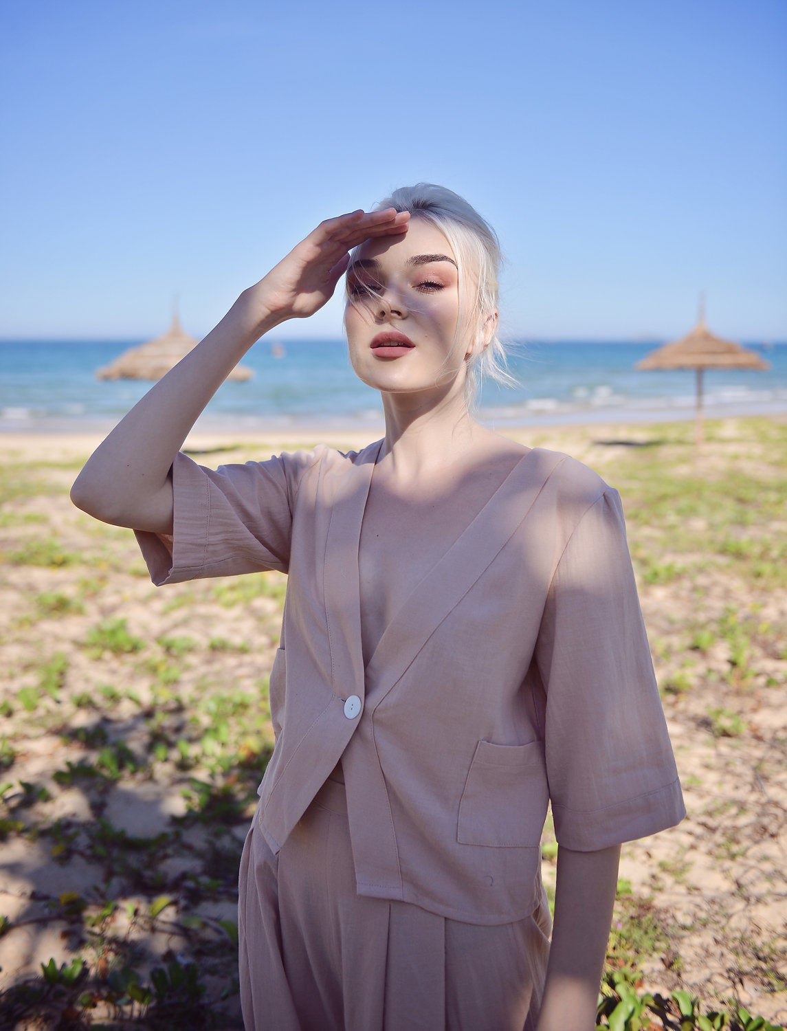 Linen Pajamas Women - Loose Fit Linen Pjs - Summer Linen Sets