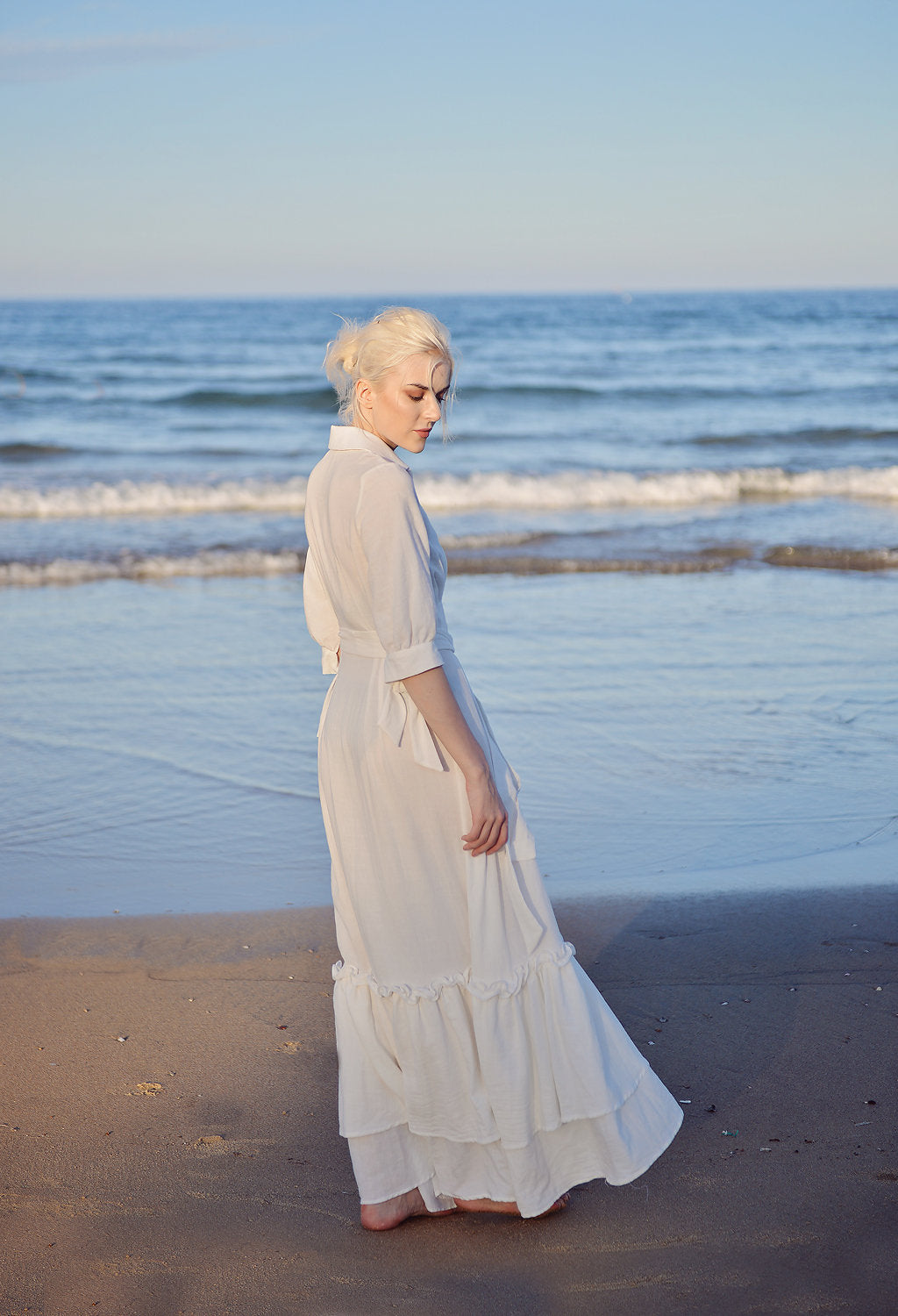 Maxi Linen Dress - Long Cotton Dress - Women Maxi Dress