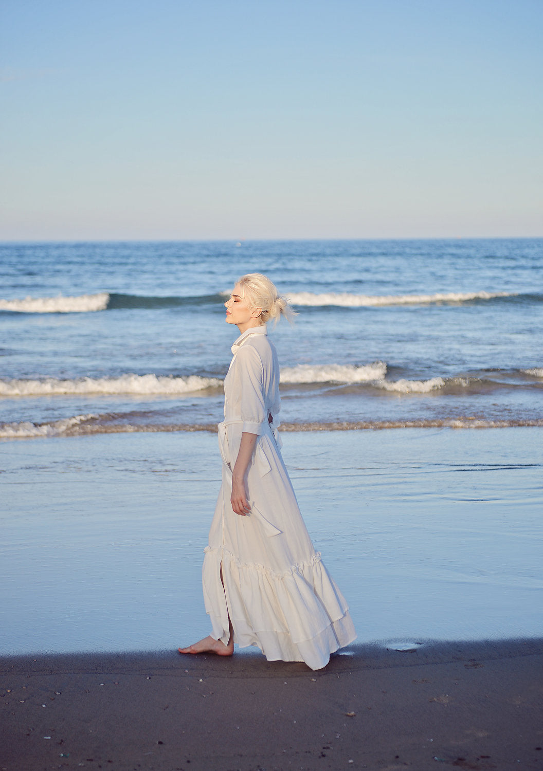 Maxi Linen Dress - Long Cotton Dress - Women Maxi Dress