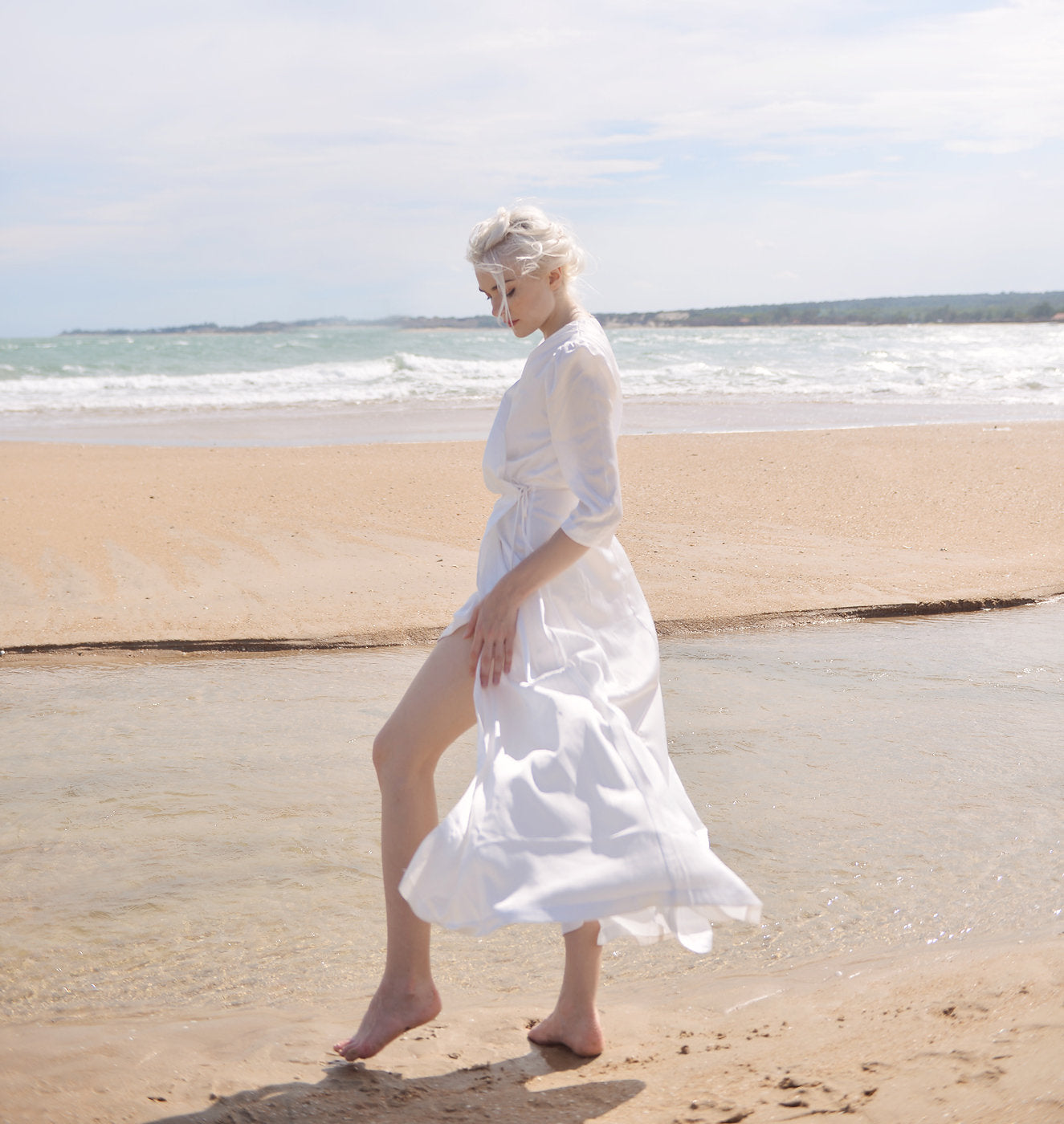 Bridesmaids Silk Dress - Wrap Silk Dress - Formal Cocktail dress