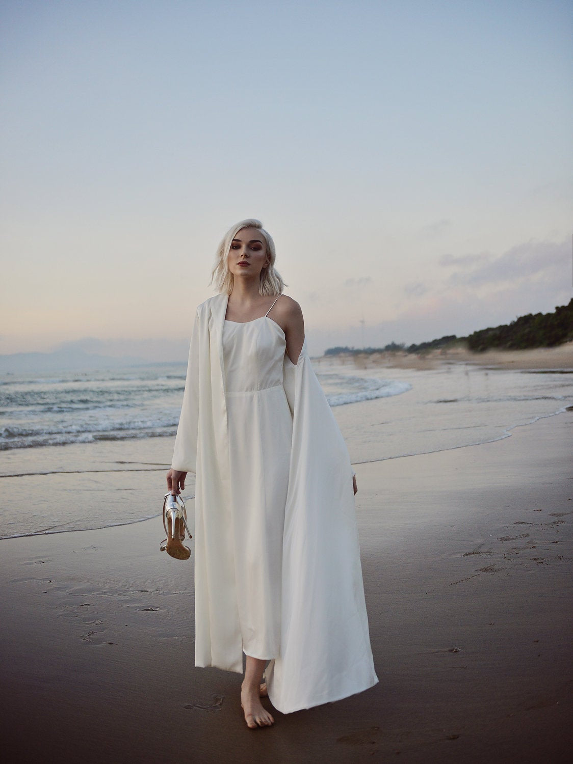 Tea Length Wedding Dress - Sweetheart Neckline - Wedding Guest Dress - Courthouse Wedding Dress - Simple Wedding Dress