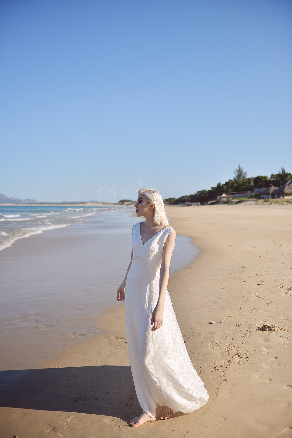 Aline Silk Wedding Dress - Vintage Inspired Gown - Silk Wedding Dress - Pure Silk Dress