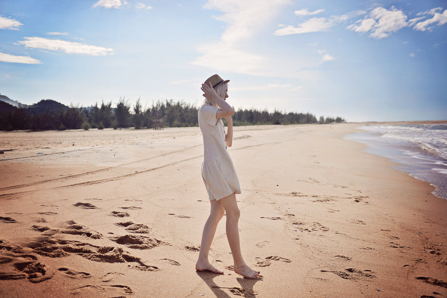 Linen Women Romper - Linen Jumpsuit for Women - Short Linen Jumper -  Organic Cotton Romper
