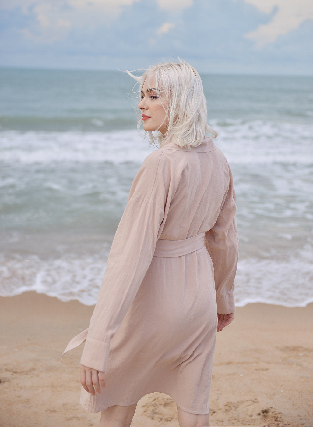 Cotton Robe Women - Women Linen Robe - Organic Cotton Robe