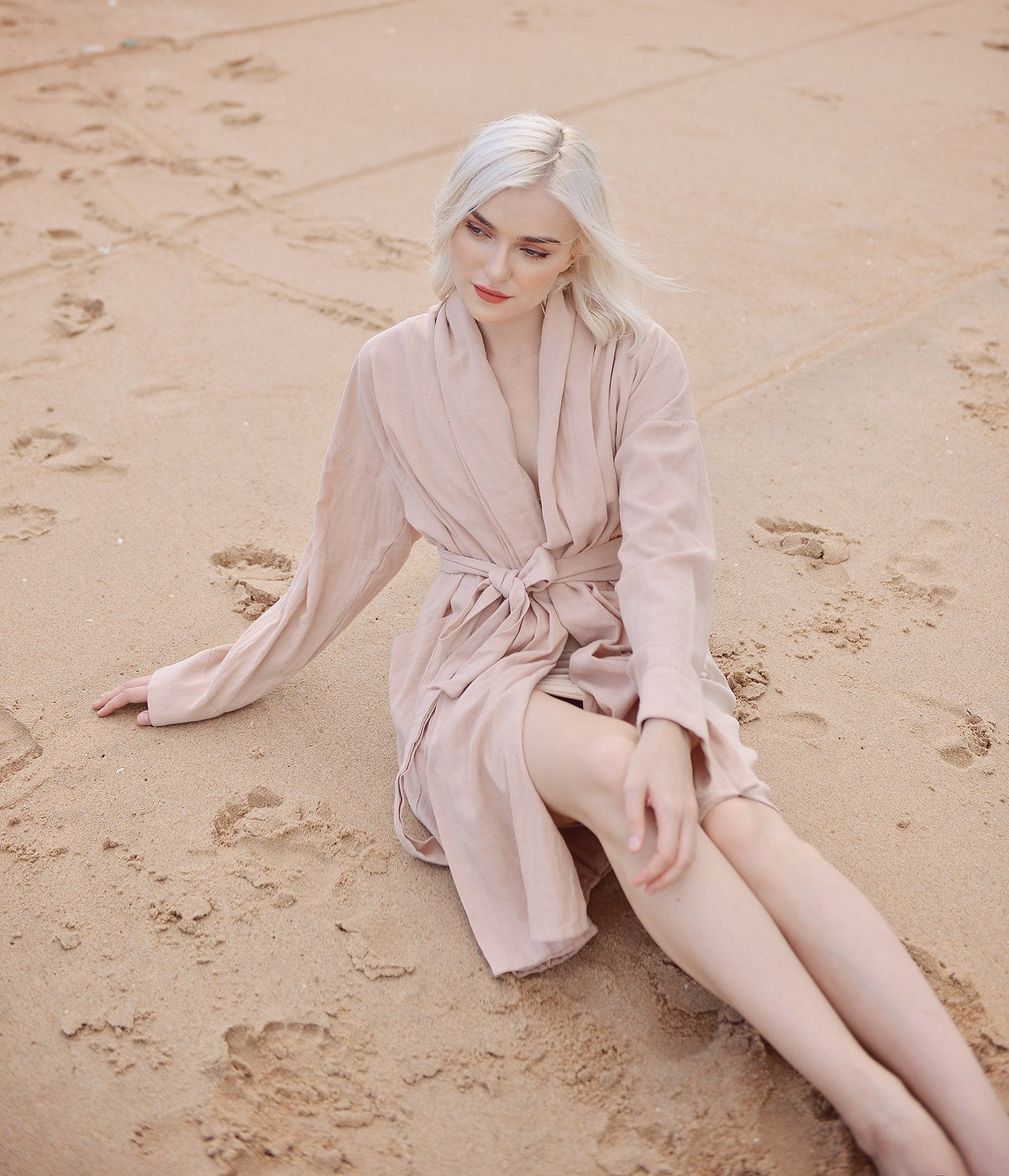 Cotton Robe Women - Women Linen Robe - Organic Cotton Robe