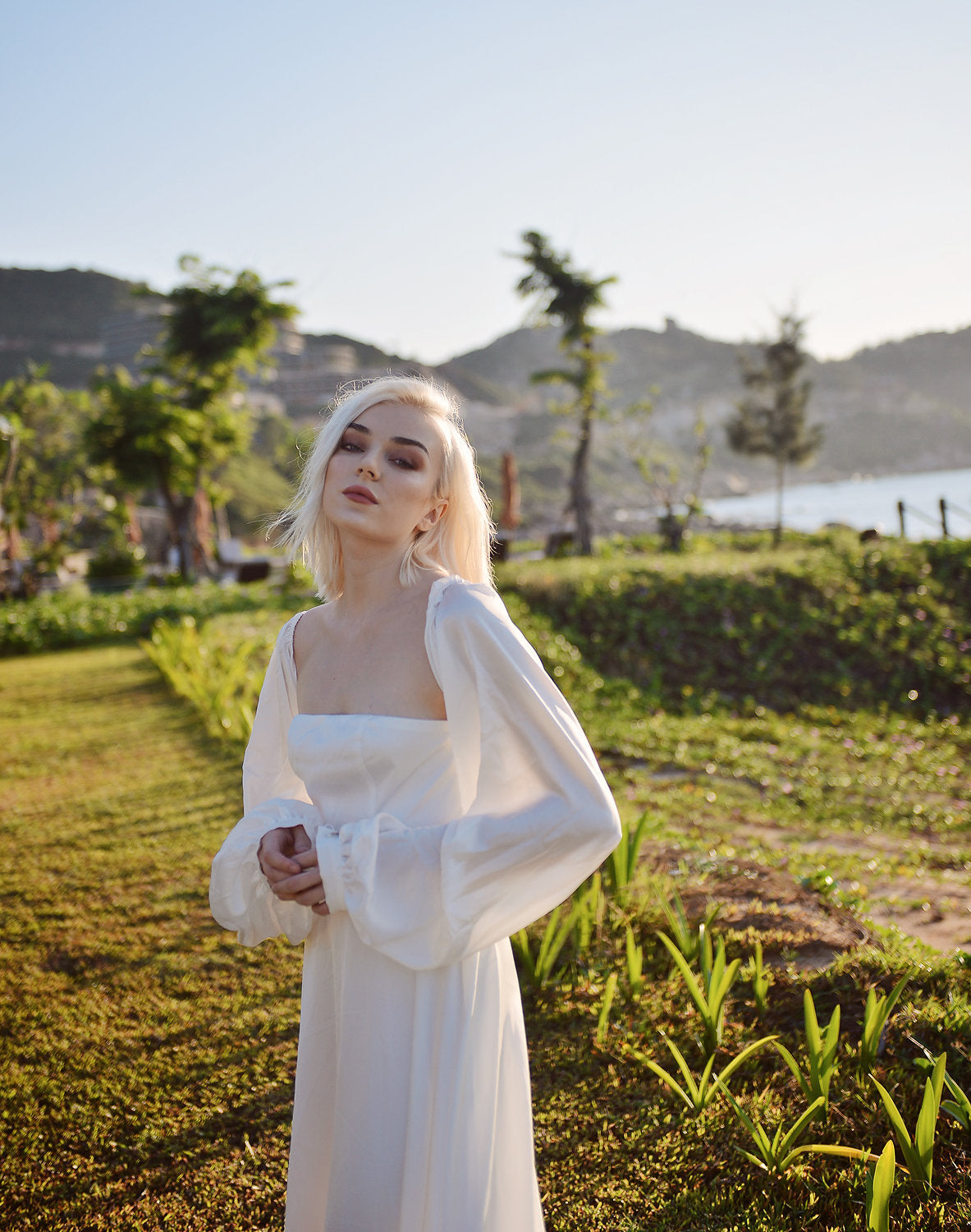 Bespoke Wedding Dress with Long Train - ALine Wedding Dress - Tailored Bridal Gown