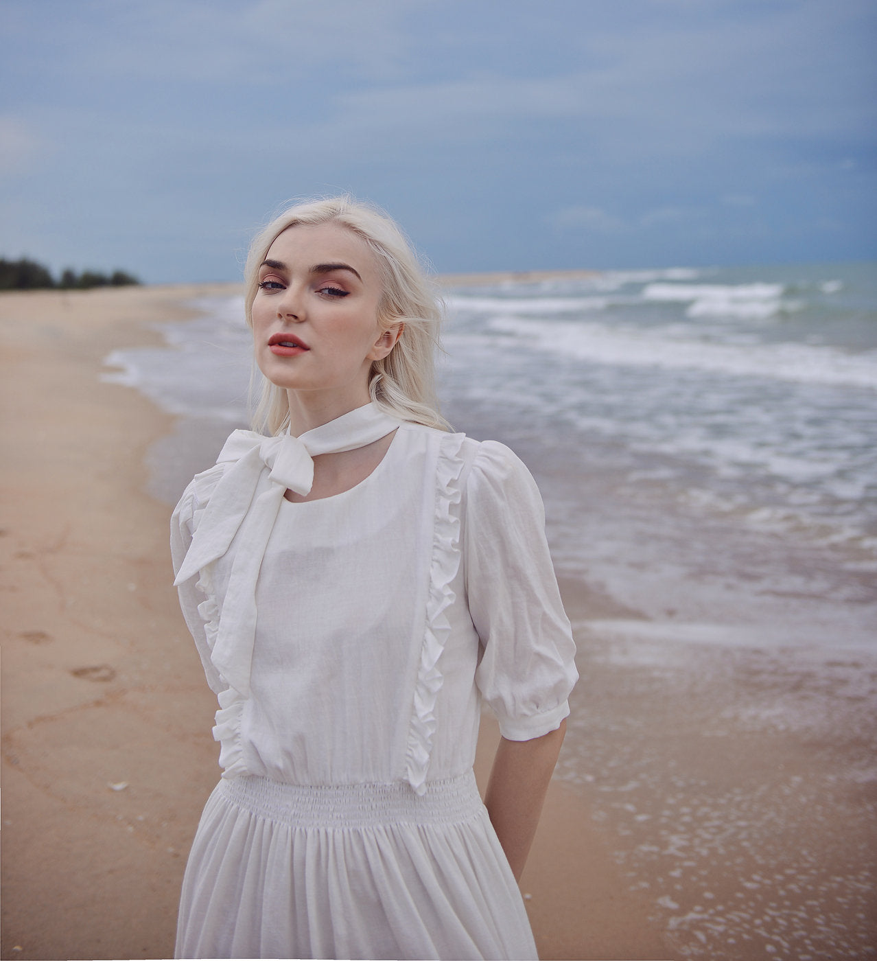 Vintage Style Dress - Vintage Style Gown - Organic Clothing - Organic Cotton