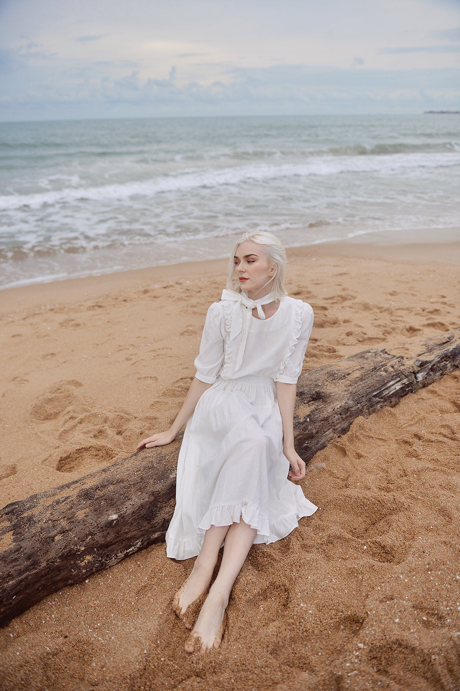 Vintage Style Dress - Vintage Style Gown - Organic Clothing - Organic Cotton