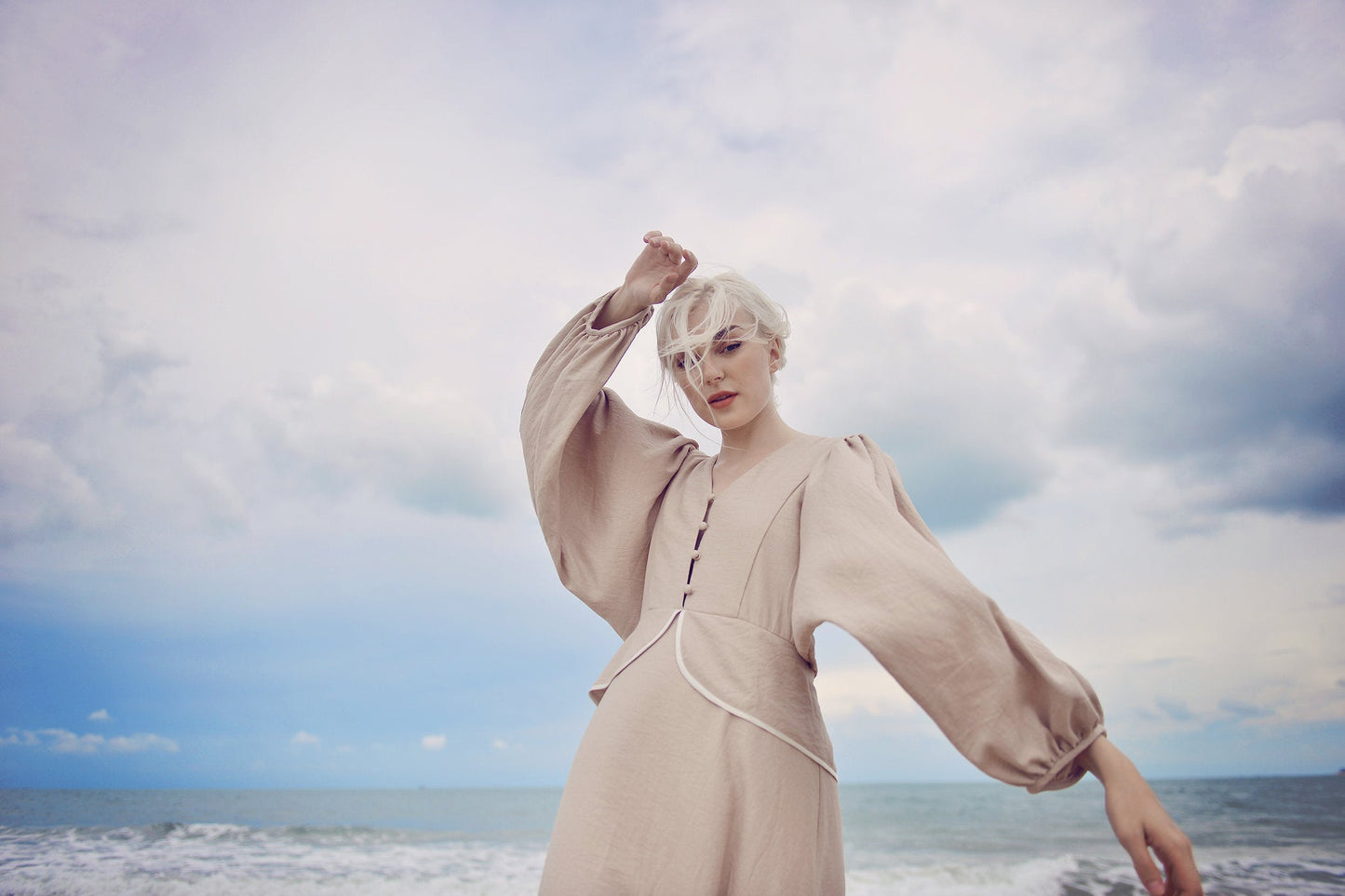 Vintage Style Dress - Vintage Style Linen Dress - Organic Clothing - Organic Cotton Dress