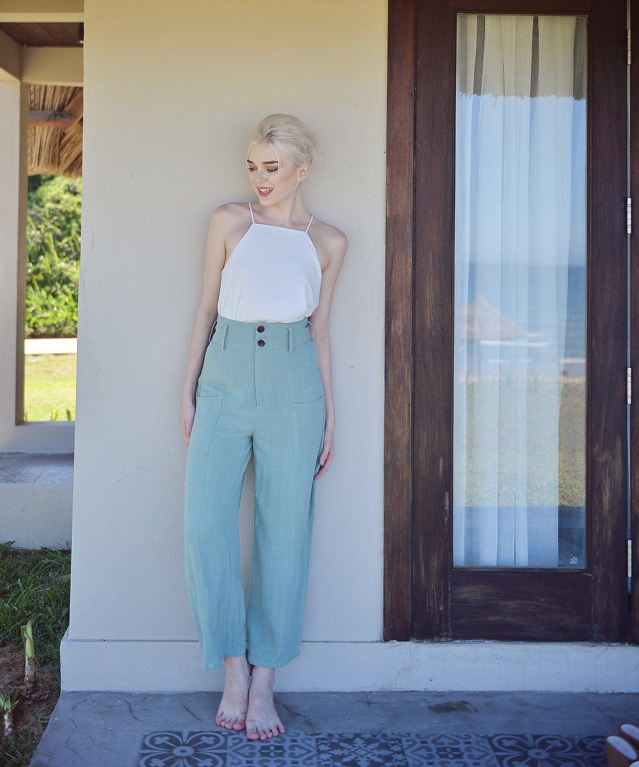 Linen Pants Women - Linen Pants with Pockets - Linen Women Trousers
