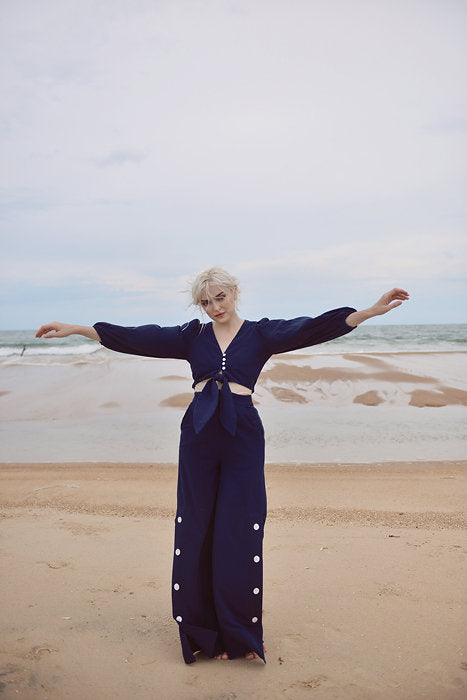 Linen Flare Pants - Linen Pants with Pockets - Linen Women Trousers