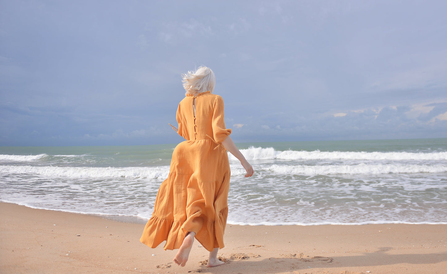 Cotton Dress Long - Cotton Maxi for Women - Cotton Summer Beach Cover up