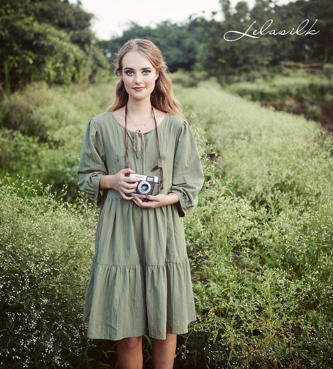 Linen Loose Dress - Summer Women Dress - Organic Clothing - Linen Cotton Dress - Natural Fabric
