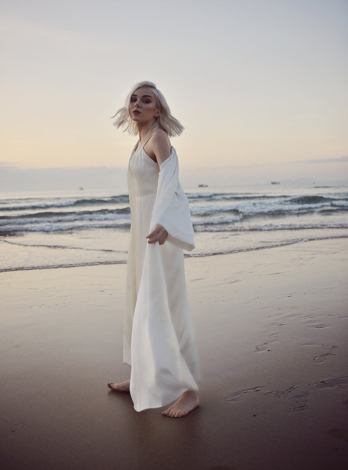 Tea Length Wedding Dress - Sweetheart Neckline - Wedding Guest Dress - Courthouse Wedding Dress - Simple Wedding Dress