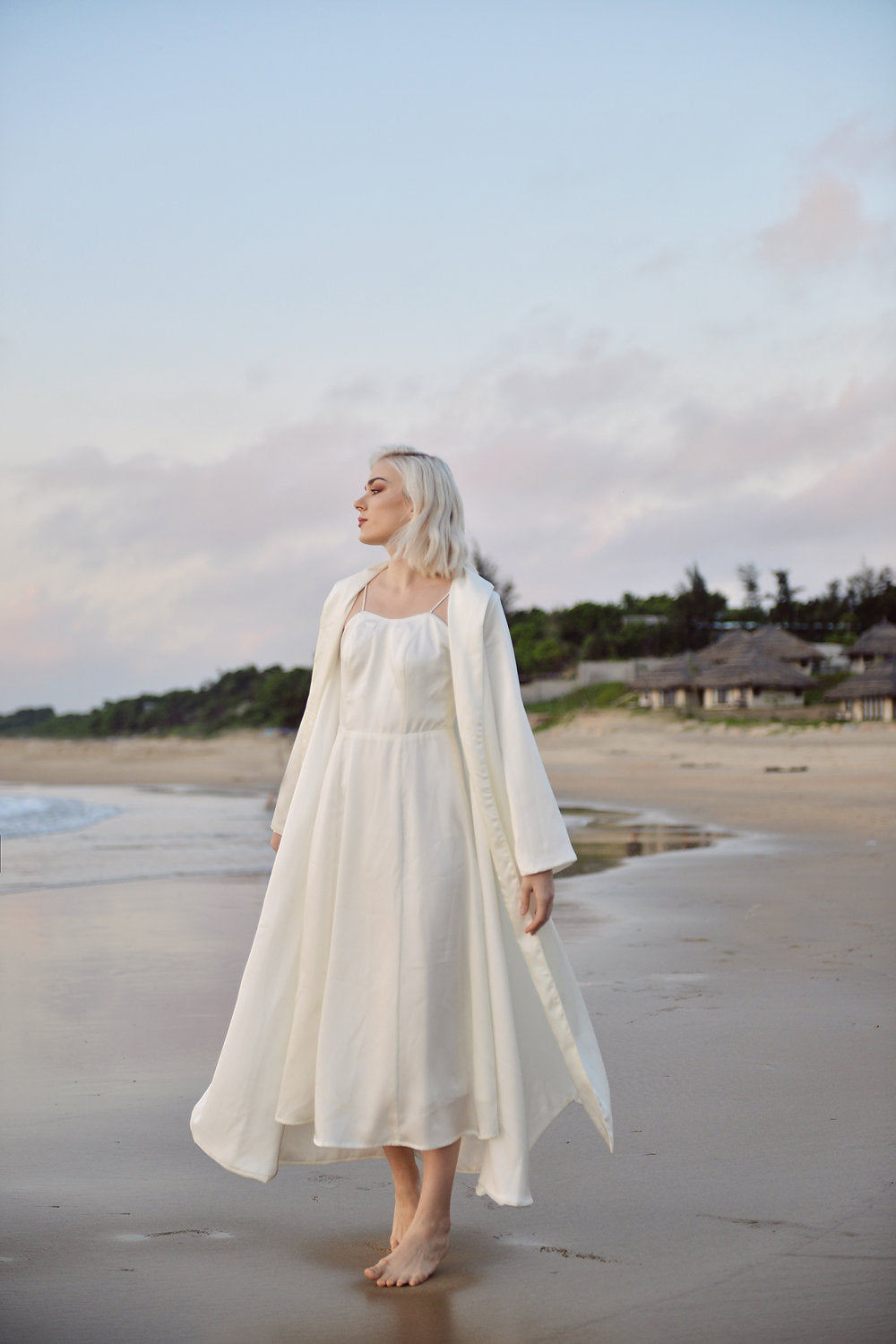 Tea Length Wedding Dress - Sweetheart Neckline - Wedding Guest Dress - Courthouse Wedding Dress - Simple Wedding Dress