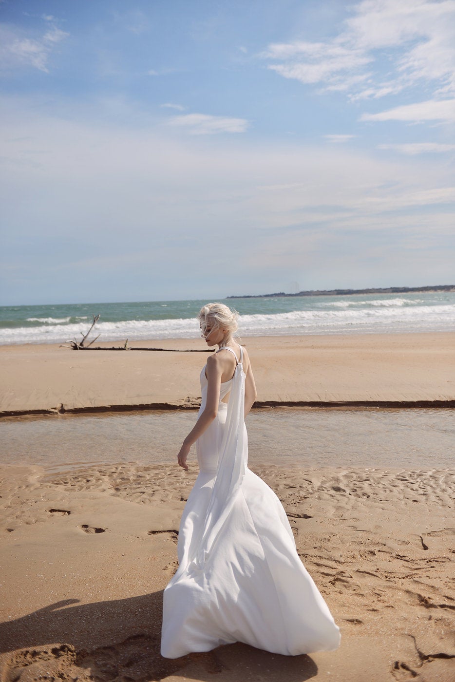 Wedding Dress - Sleeveless Silk Wedding Dress - Mermaid Wedding Dress - Tailored Fit