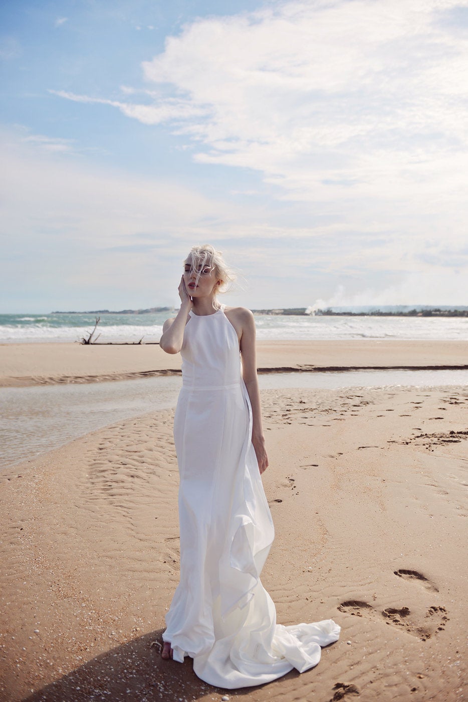 Wedding Dress - Sleeveless Silk Wedding Dress - Mermaid Wedding Dress - Tailored Fit