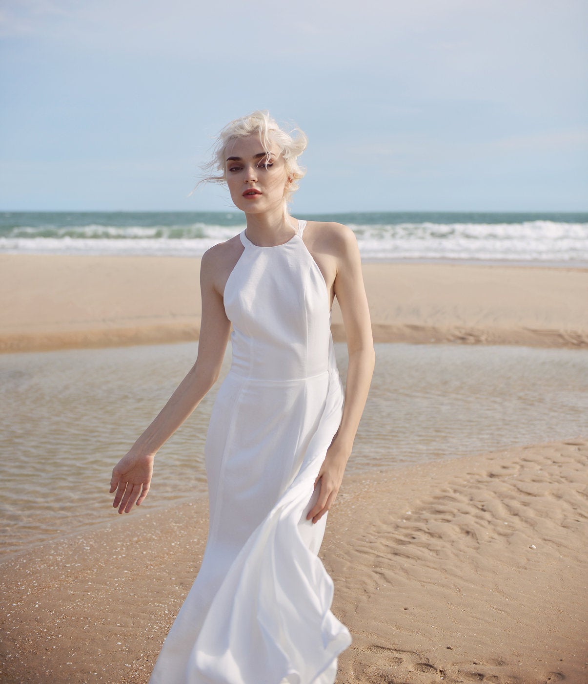 Wedding Dress - Sleeveless Silk Wedding Dress - Mermaid Wedding Dress - Tailored Fit