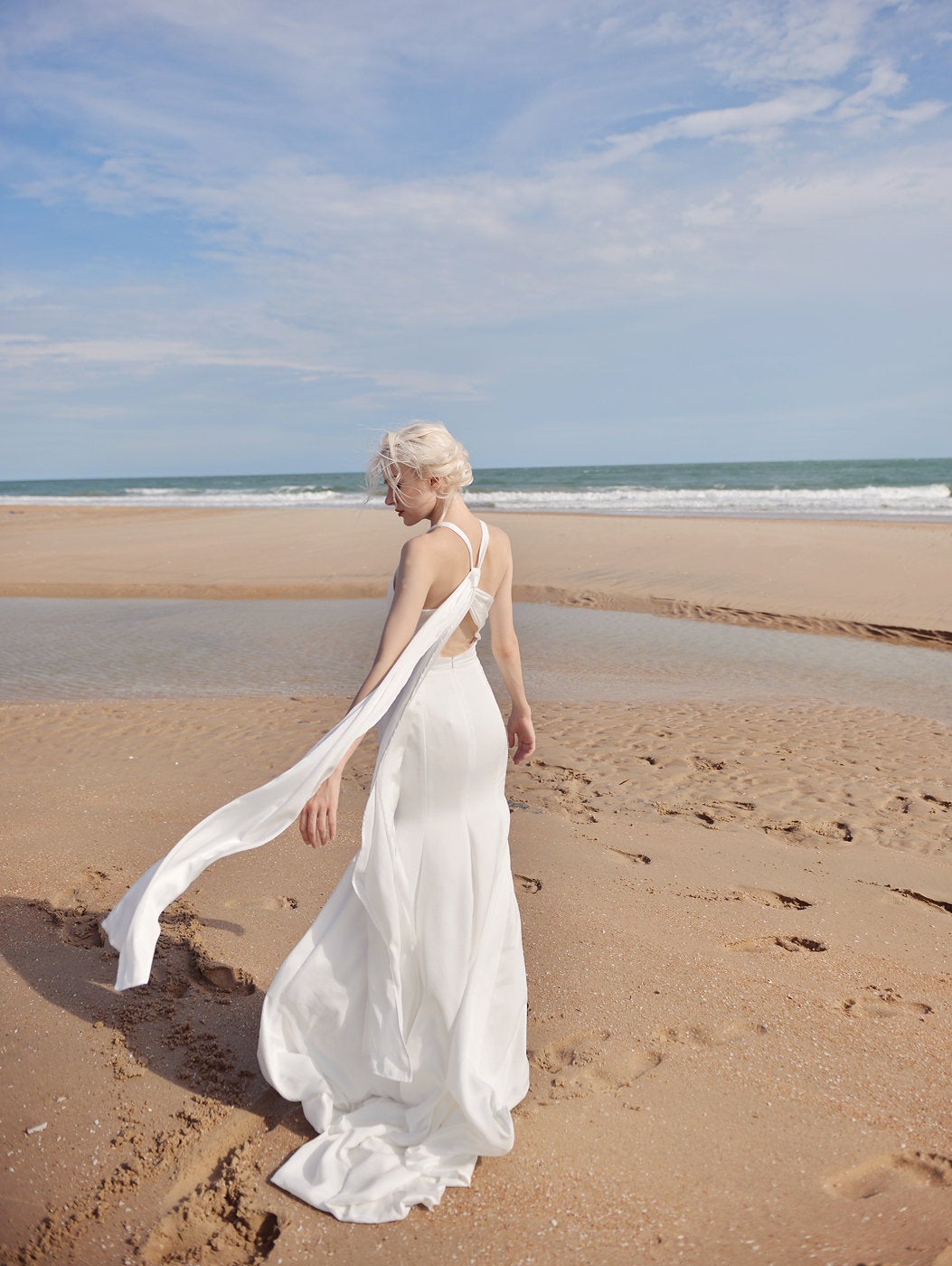 Wedding Dress - Sleeveless Silk Wedding Dress - Mermaid Wedding Dress - Tailored Fit