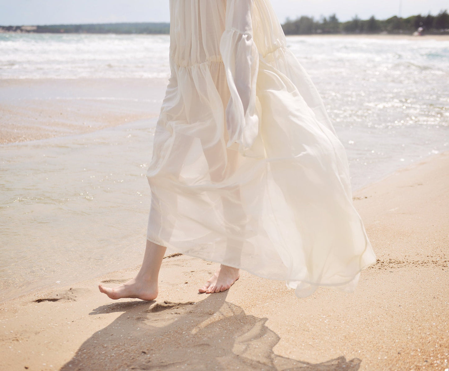 Maternity Sheer Gown - Silk Peignoir - Sheer Robe for Women - Sheer Silk Robe