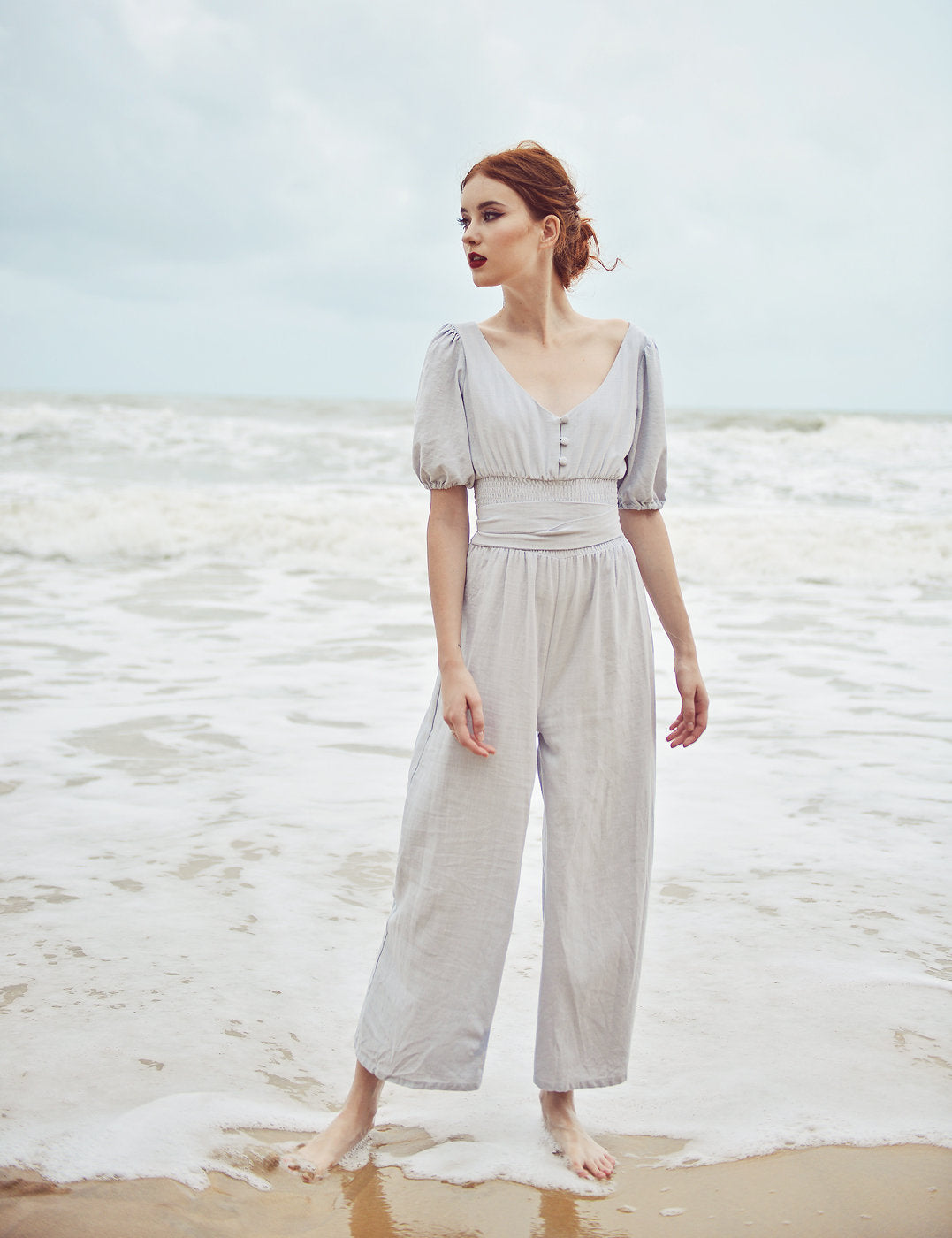 Linen Jumpsuit Overalls - Women Summer Jumper - Cotton Jumpsuit for Women