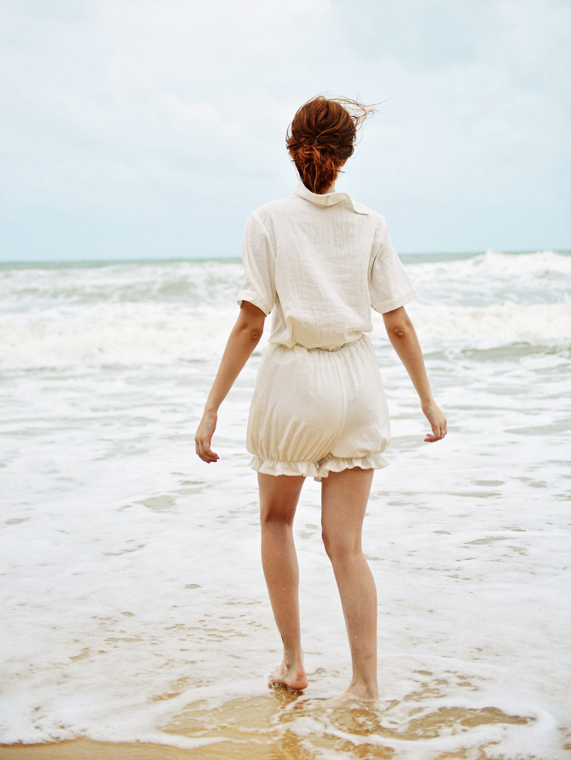 Linen Shirts Women - Linen Shirts Short Sleeve - Linen Shorts for Women - Cotton Pajamas Women
