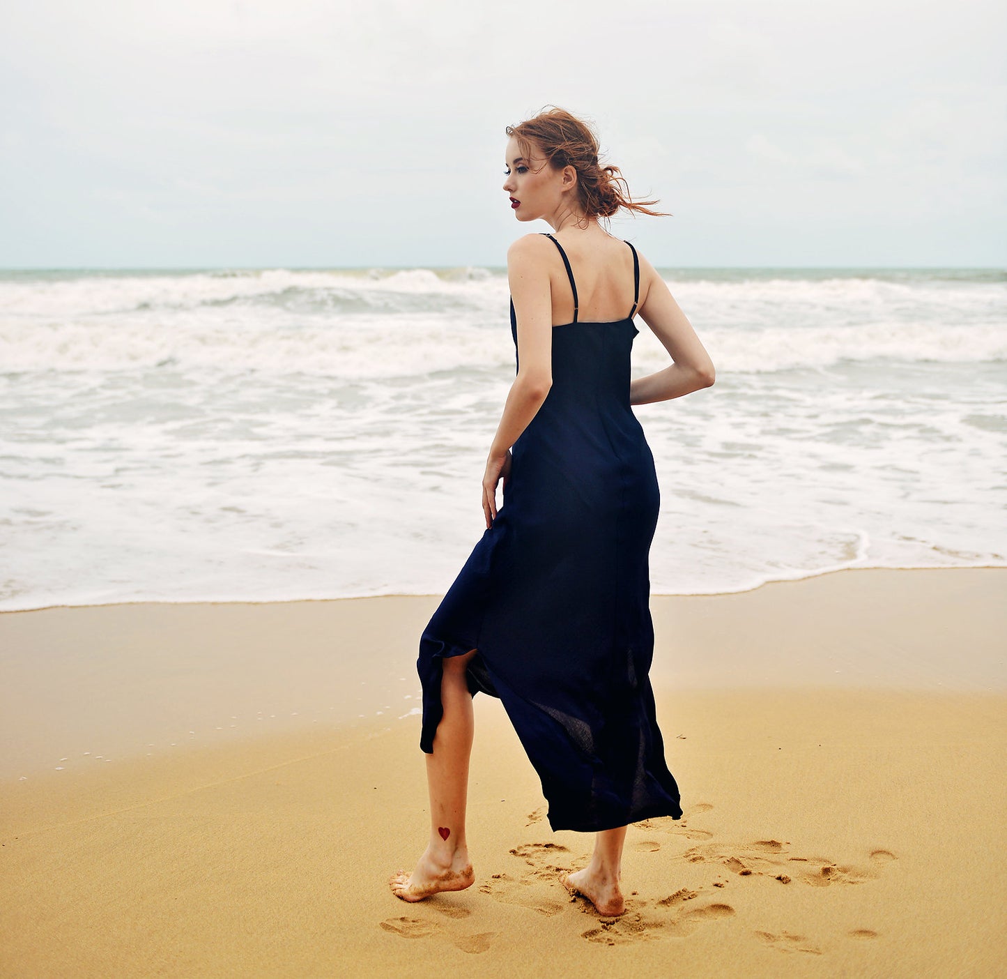Silk Slip Dress - Spaghetti Straps - Long Silk Slip - Bridesmaids Silk Dress