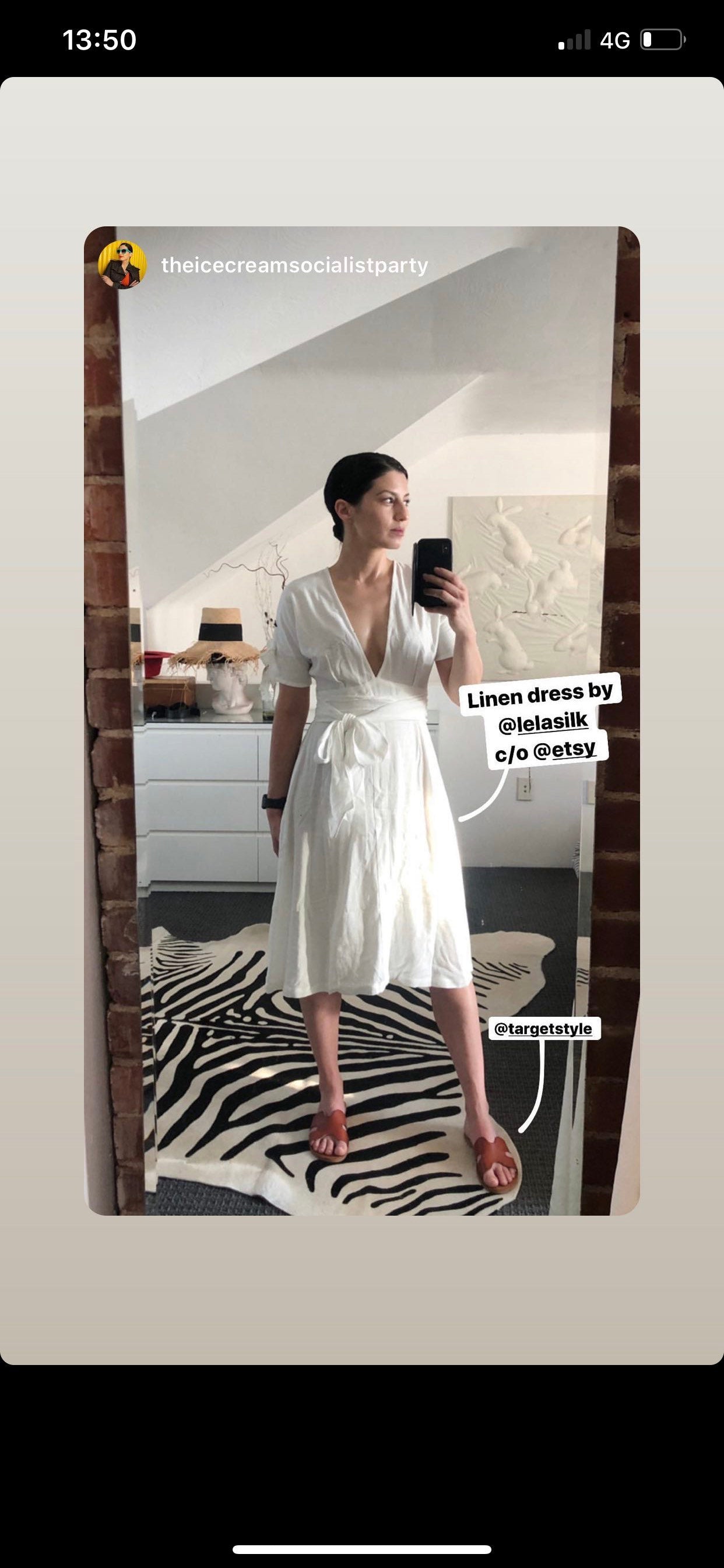 Linen Dress - Organic Cotton Dress - Natural Fabric - Organic Cotton Clothing
