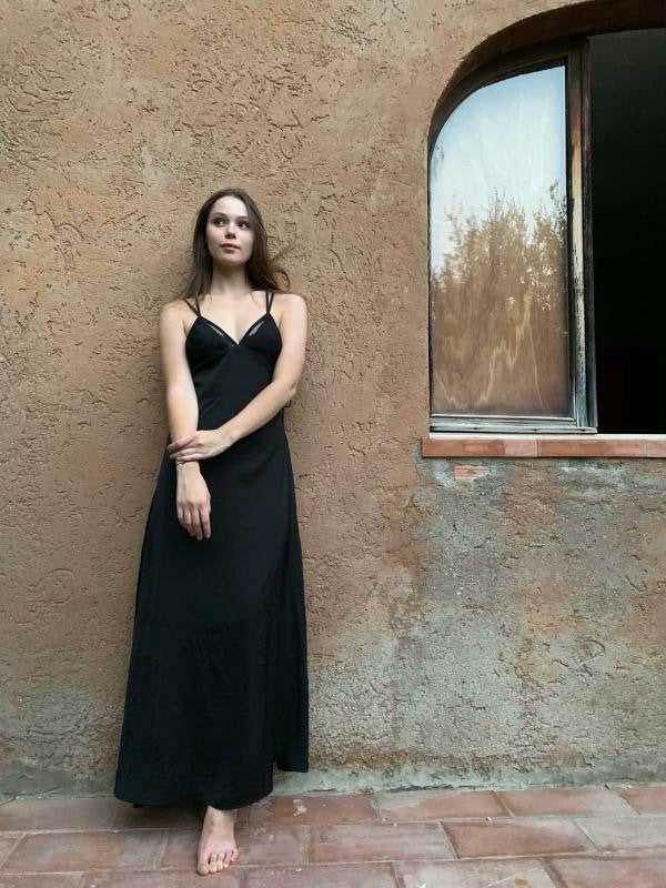 Silk Maxi Dress - Long Formal Dress - Women Silk Dress - Wedding Guest Dress - Silk Prom Dress - Lelasilk