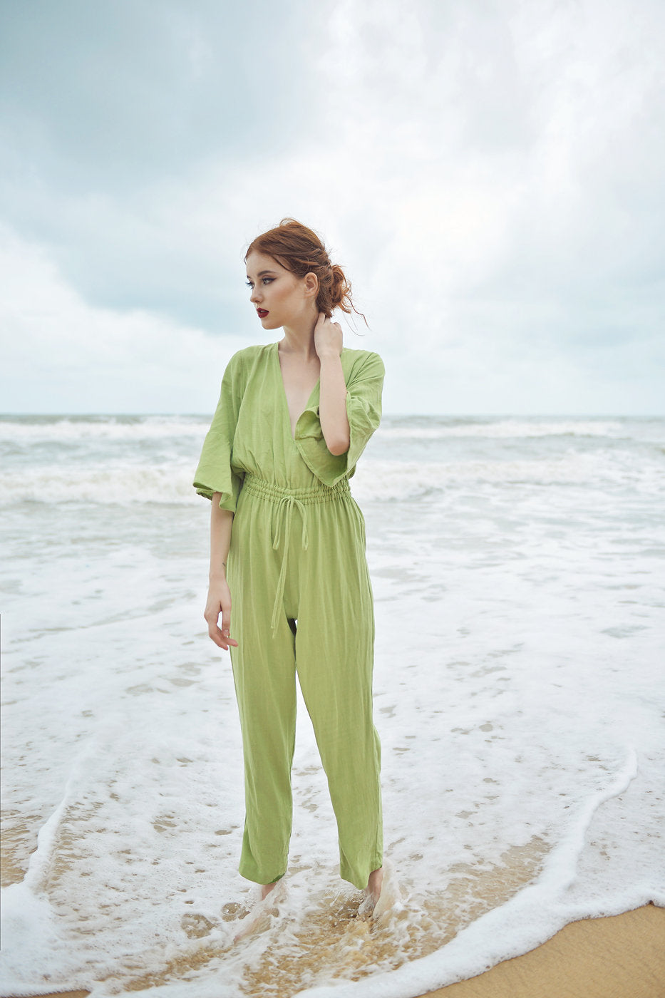 Linen Loungewear Women - Comfy Jumpsuit Women - Cotton LoungeWear