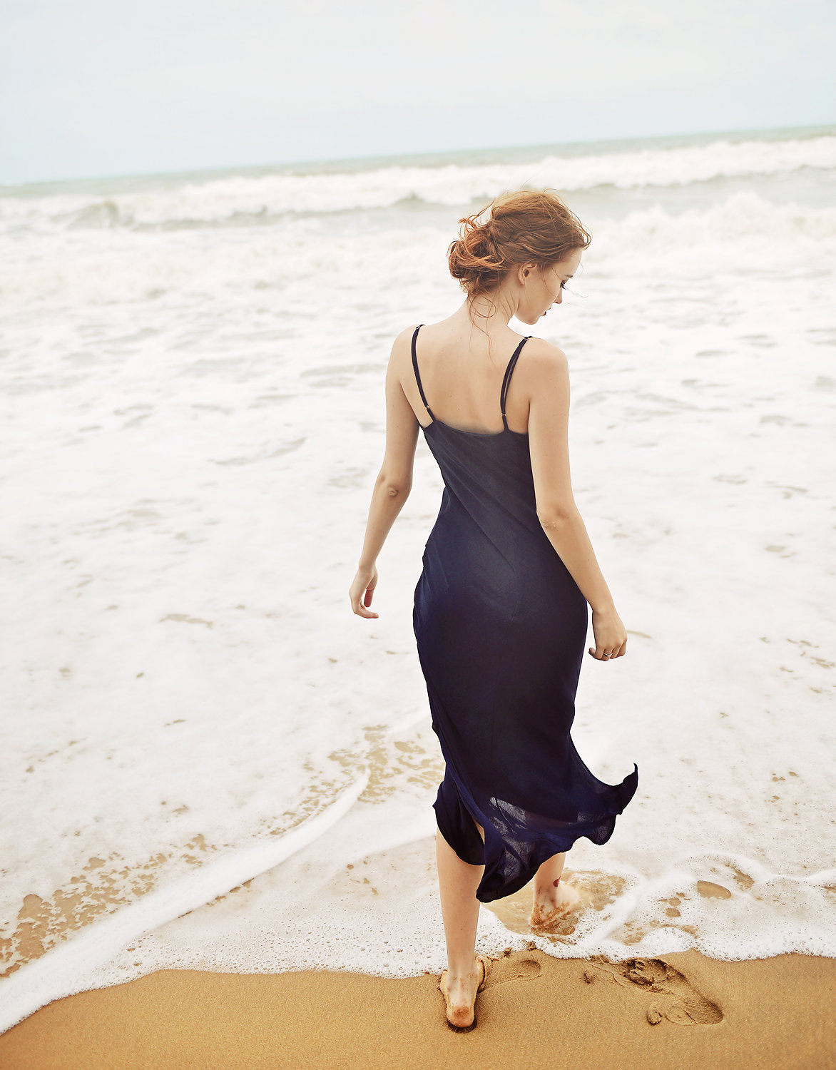 Silk Slip Dress - Spaghetti Straps - Long Silk Slip - Bridesmaids Silk Dress