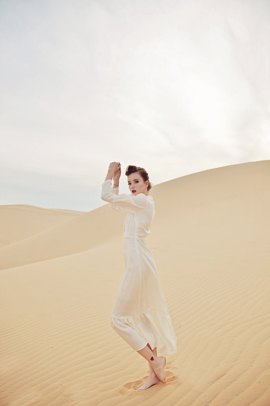 Ivory Silk Dress - Lelasilk Silk Gown - Event Silk Gown - Wedding Guest Gown