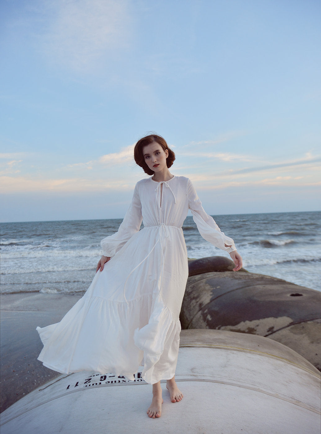 Silk Night Gown - Silk Sleeping Gown - Silk Sleepwear