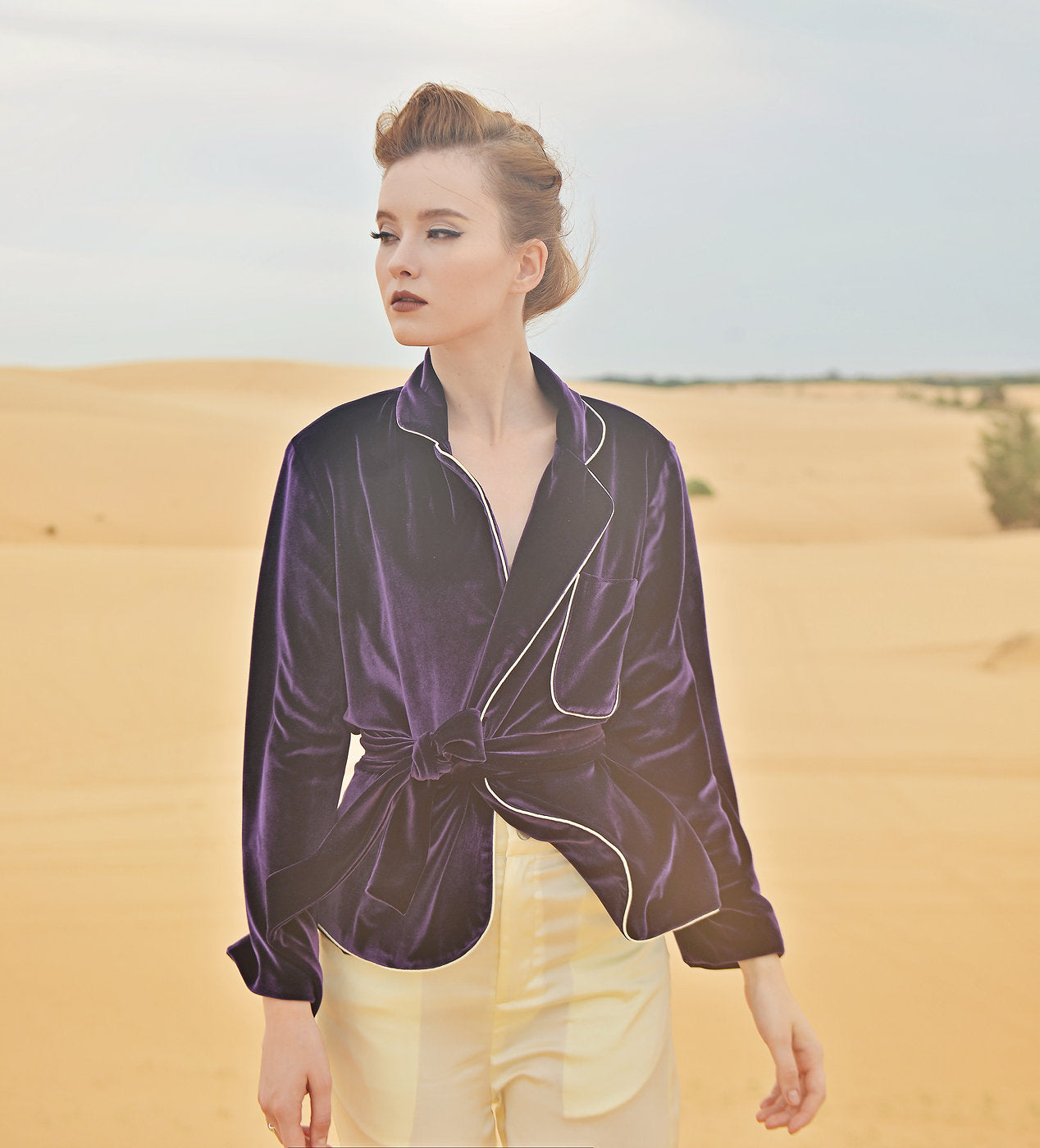 Jacket for Women - Long Sleeve Velvet Jacket - Classic Velvet Cardigan - Winter Velvet Coat