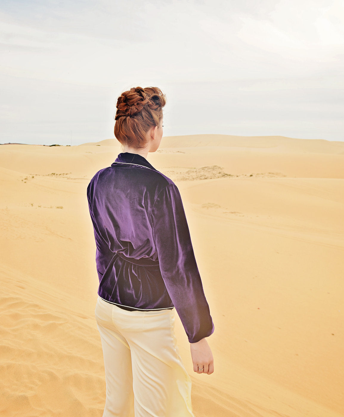 Jacket for Women - Long Sleeve Velvet Jacket - Classic Velvet Cardigan - Winter Velvet Coat
