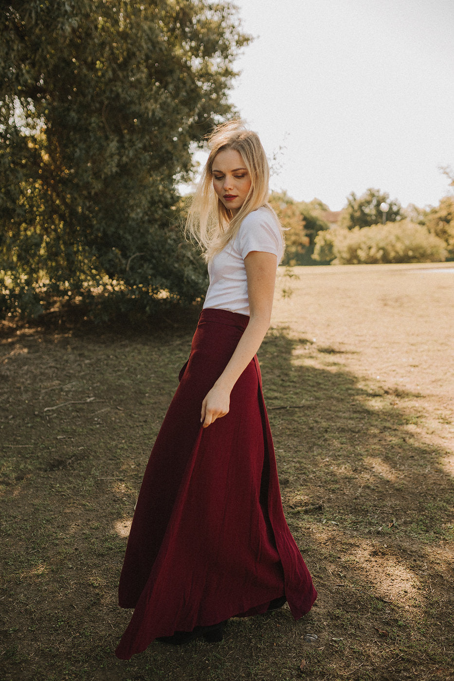 Linen Skirt Women - Women Long Skirt - Wrap Skirt Linen - Natural Clothing