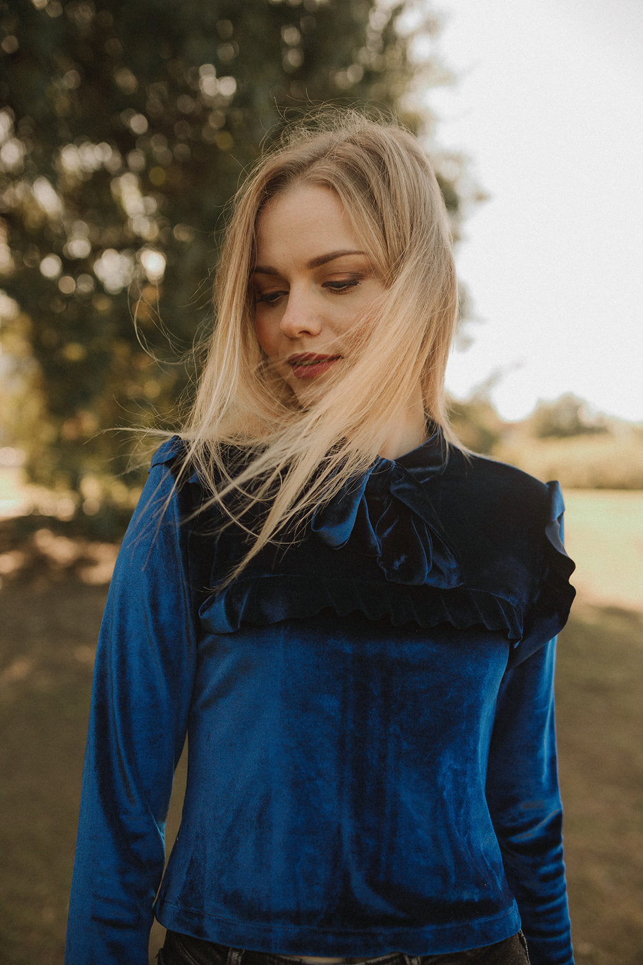 Women Top Blouse - Velvet Blouse Women - Long Sleeve Top