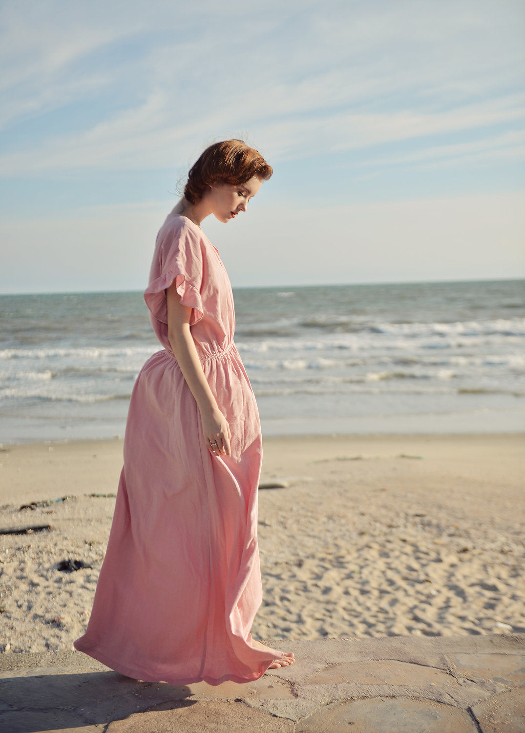 Linen Caftan Women - Women Linen Dress - Cotton Summer Dress - Natural Fabric