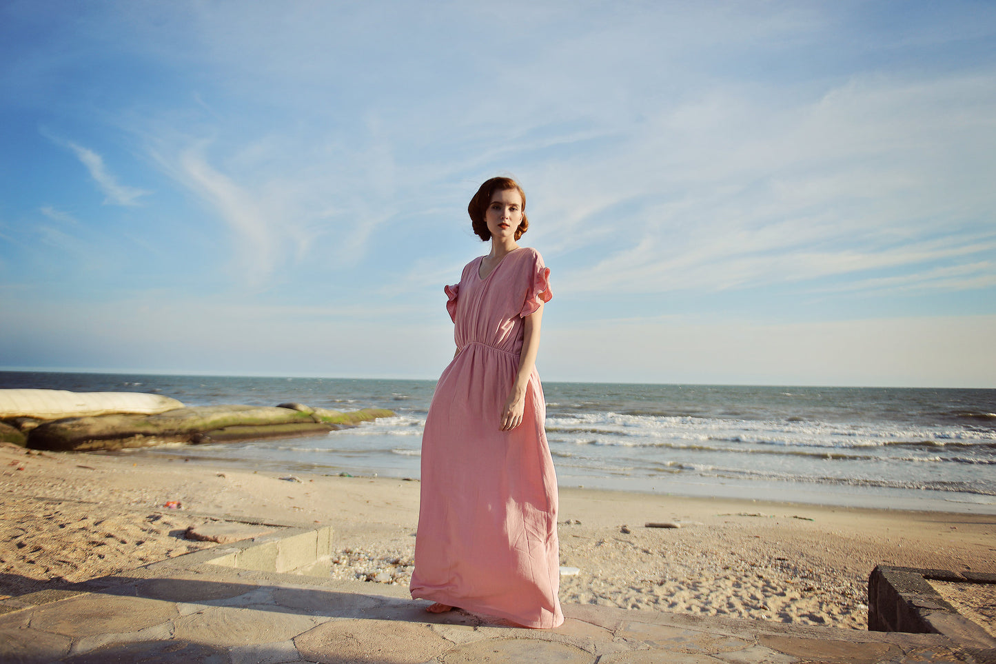 Linen Caftan Women - Women Linen Dress - Cotton Summer Dress - Natural Fabric