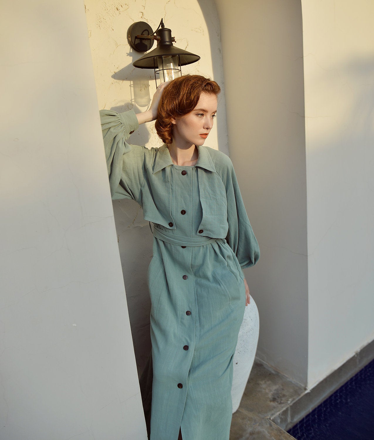 Long Jacket Women - Women Cotton Blazer - Women Jacket with Pockets - Linen Long Coat - Long Sleeve Winter Jacket