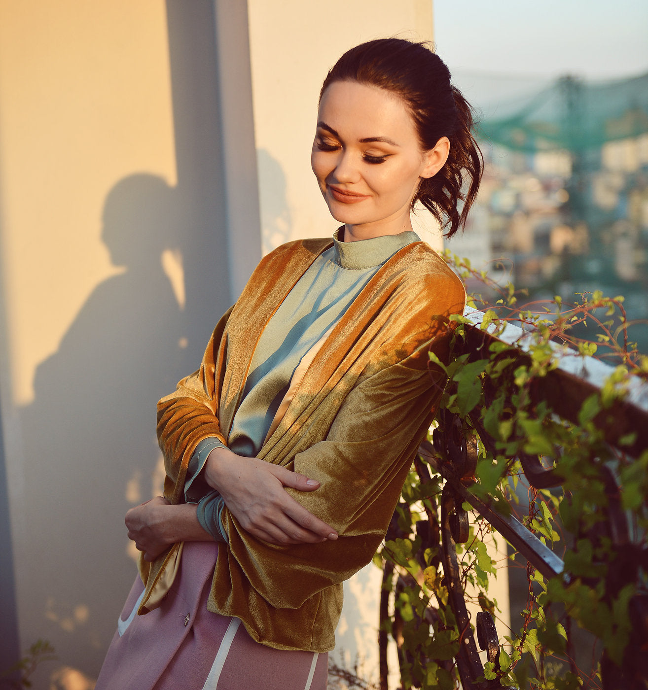 Women Cardigan Jacket - Fall Velvet Cardigan - Long Sleeve Jacket