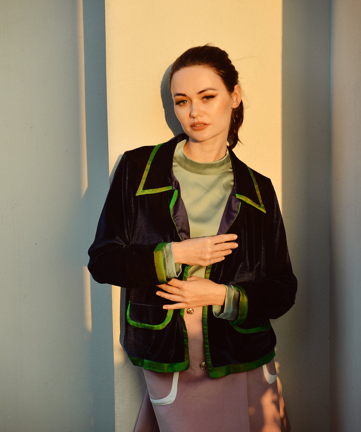 Long Sleeve Cardigan Women - Classic Velvet Cardigan - Winter Velvet Coat