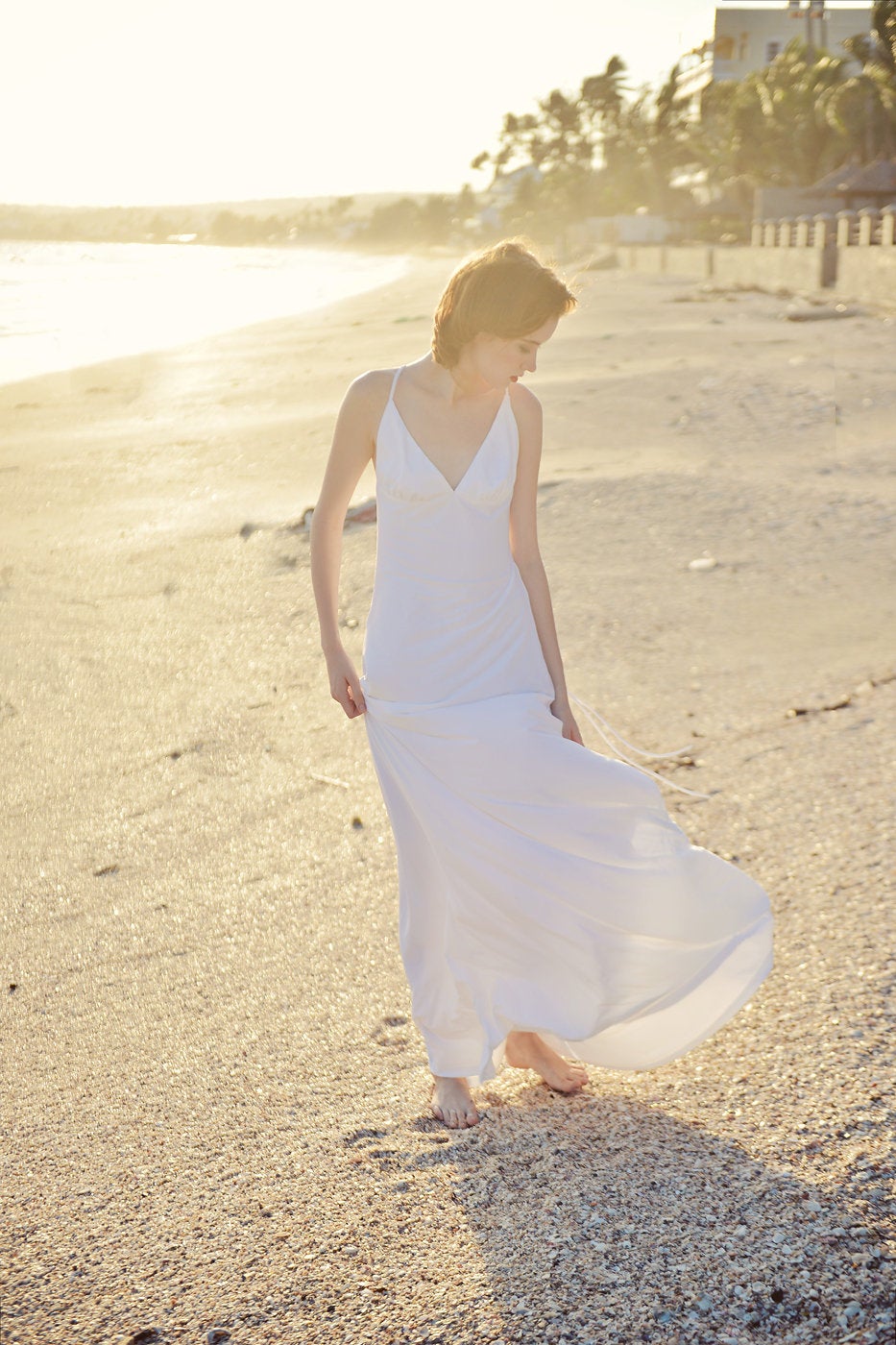 Silk Dress Full Length - Adjustable straps - Long Formal Dress - Women Silk Dress - Wedding Guest Dress - Silk Prom Dress - Lelasilk