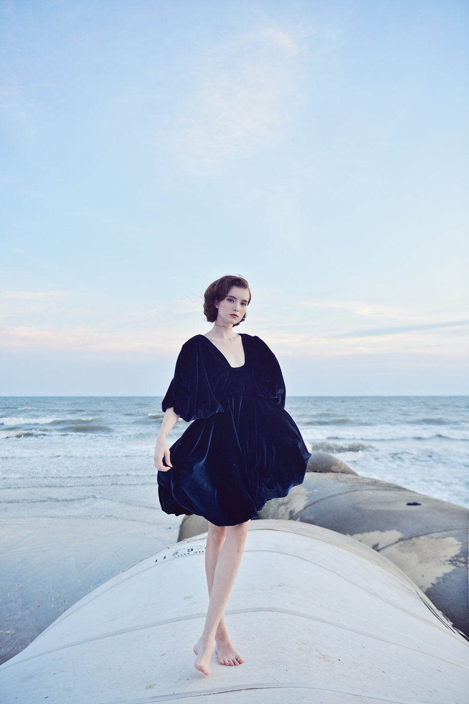 Velvet Gown Women - Bridesmaids Velvet Dress - Short Velvet Dress