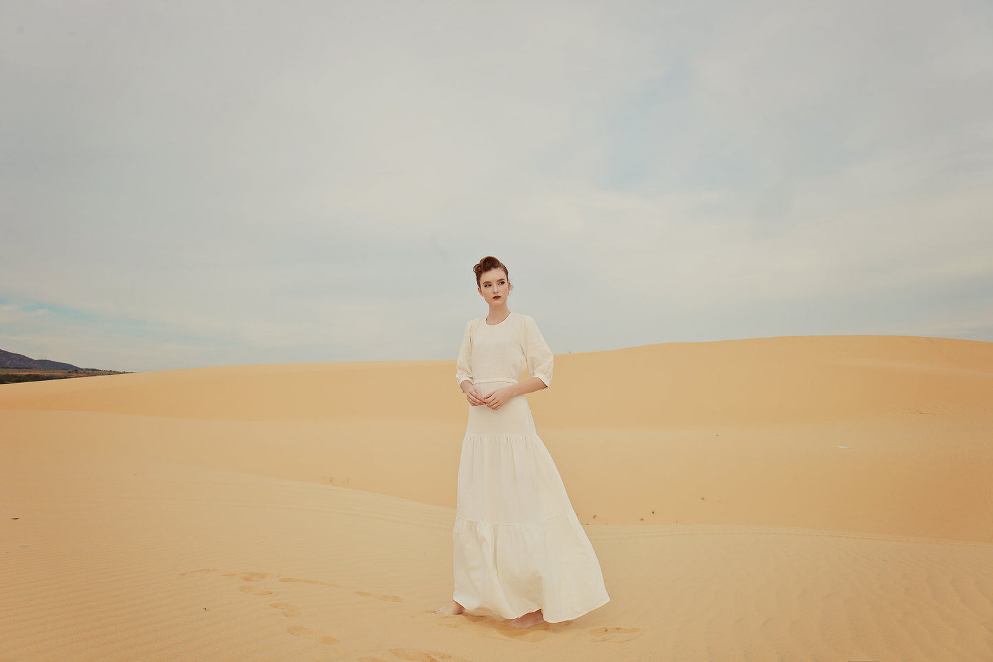 Openback Linen Dress - Linen Dress Maxi - Backless Cotton Dress